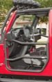 Tube Doors Front, Black Textured, Pair, Rugged Ridge, Jeep Wrangler (JK) 07-11 2-Door or 4-Door