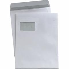 5 Star(TM) Versandtaschen C4 sk wei� mit Fenster 90 g/qm Inh.250