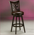 Royal Vista RV225 Swivel Bar Stool - Espresso Anigre with Stallion Brown
