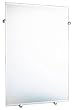 Rectangular Bathroom Mirror - a perfect way to make a lasting impression in your bathroom (Brushed Chrome) (28"H x 19"W x 2.5"D)