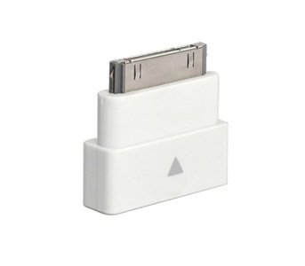 Cosmos White Dock Extender 30-Pin Converter for iPhone 4 4S, iPod ,iPad 2 3 + Free Cosmos Cable Tie