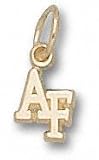 Air Force Falcons Solid 10K Gold ''AF'' 5/16'' Pendant