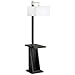 Astor Place Espresso Tray and Shelf Floor Lamp