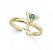 14K Emerald Martini Toe Ring - GH24220