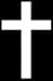 Christian religious jesus plain cross vinyl window decal sticker.