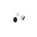 Sterling Silver Oval Shaped Onyx Earring Studs