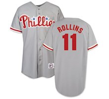 Jimmy Rollins #11 Phillies Adult Away Jersey