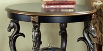 Powell Masterpiece Accent Table 416-269 (Antique Black/) (30''H x 27''W x 11.75''D)