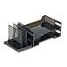 Rubbermaid 16173 Combination set desktop sorter/trays, smoke, 19-1/2w x 9d x 7h