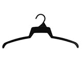 Plastic Top T Shirt Hangers Black Box of 500
