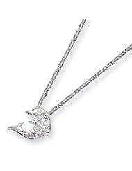 Sterling Silver CZ Dolphin w/Chain