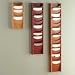 Buddy Products 612-17 12-Pocket literature display wall rack, cherry
