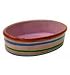 SPOT PURP SWIRL CAT DISH 6.25"