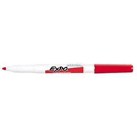 EXPO 84002 Sanford EXPO Dry Erase Marker, Fine Point, Red, Box of 12 by EXPO
