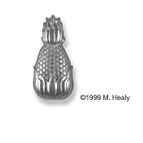 Doorbell Ringer - Pineapple-Nickel Silver
