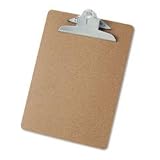 Hardboard Clipboard, Letter Size, Brown