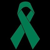 Green Awareness Ribbon Window Decal