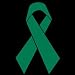Green Awareness Ribbon Window Decal