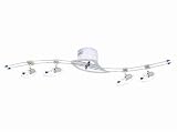 12V hochwertiges Halogen Schienensystem mit filigranen Strahlern “Dallas” Bogen 4 flg. Dekospitzen blau