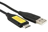 Visionaer ® SUC-C7 SUCC7 USB câble USB pour Samsung Appareil photo numérique: compatible avec les modèles: L100, L110, L120, L200, L201, L210, L301, L310W, L313, M110, M310W, CL5, SL201, SL202, SL420, SL620 , SL630, SL720, NV4, NV9, NV30, NV33, NV40, NV103, i8, i80, i100, PL10, PL50, PL51, PL55, PL60, PL65, PL80, PL100, PL150, ES20, ES55, ES60, ES65, ES70, ES73, ST10, ST45, ST50, ST60, ST65, ST70, ST500, WB500, W600, WB550, WB650, WB2000, WB5000, TL205, TL500, EX1, WP10, HZ1