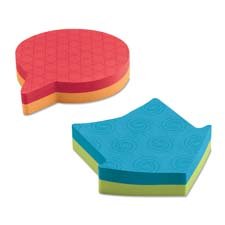 3m 7350-SS-CAMX Post-it Super Sticky Bubble Or Arrow Note - Self-adhesive - 3 X 3 - Assorted - 1 / Pack
