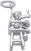 Baby in High Chair Charm by Rembrandt Charms