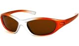 UrbanSpecs Sunglasses - Kids - Jacob / Frame: Silver to Orange Fade Lens: Brown