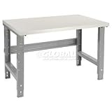 48 X 30 Plastic Square Edge Work Bench- Adjustable Height - 1-5/8" Top