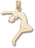Dance Standing Silhouette Charm/Pendant -14K/10K, Stainless Steel or Gold Plated