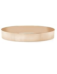 14K Rose Gold Flat Bangle Bracelet, 11mm (7/16") [Jewelry]