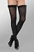 How To Measure Bra Sizes : Dreamgirl Women's Sheer Thigh High with Satin Ruffle Top