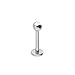 BodyJewelryOnline 316L Surgical Steel 14G Labret Stud Monroe Lip Ring Tragus Forward Helix Earring Barbell Labret Piercing Jewelry 3/8 Inch (10mm)