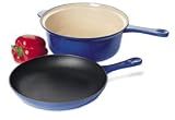 Le Creuset 2-Quart Multi 2-in-1 Pan with 8-Inch Omelet Cover, Blue