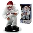 Boston Red Sox 12" Animated Rock and Roll Santa - MLB Baseball
