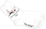 K Bell The Girls Socks Scrapbooking Girl White GRL-071W; 2 Items/Order
