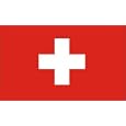 SWITZERLAND SWISS CONFEDERATION RED SQUARE & CROSS FLAG
