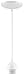Westinghouse Lighting 7028600 Single-Light Mini-Pendant Kit with White Finish