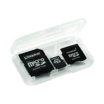 Kingston 2 GB microSD Flash Memory Card with SD and miniSD Adapters SDC/2GB-2ADP