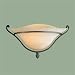 Murray Feiss WB1194CB One-Light Tuscan Villa Collection Wall Bracket, Corinthian Bronze with Beige Etruscan Glass Shade