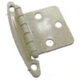 Overlay Decorative Hinge, 3/8 White