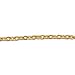 Gold Tone 1.8mm x 2.4mm Flat Cable Chain - By The Foot