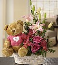 A Beary Happy Birthday Flower Gift