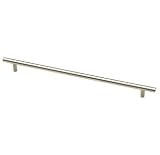 Liberty Hardware Steel Bar Pull P01011-SS-C, Stainless Steel Finish (Satin Nickel)