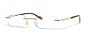 Cross Joyce Collection Rimless Reading Glasses, Tortoise and Polished Gold, 1.00