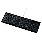 サンワサプライ USB&PS/2 103キー 日本語スリムキーボード(ブラック) SKB-SL08-BK