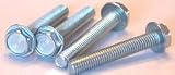 5/16-18 X 1/2 Machine Screws / Unslotted / Indented Hex Washer Head / Steel / Zinc / 1,500 Pc. Carton