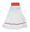 Tough Guy 1TYX1 Wet Mop, Antimicrobial, Large, White
