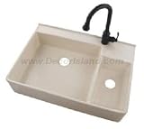 Belle Foret Apron Front Kitchen Sink-Fireclay BFF5KIT BI