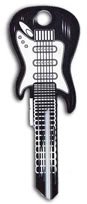 Black Electric Guitar Schlage SC1 House Key