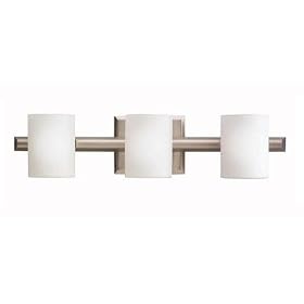 Kichler Lighting 5967NI 3 Light Tubes Bathroom Light, Brushed Nickel